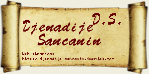 Đenadije Sančanin vizit kartica